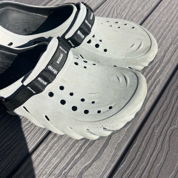 Crocs Echo Clogs Size 17 Men Gray - Picture 7 of 9